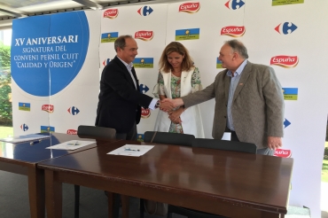 Carrefour renueva con Espuña en el XV aniversario de su acuerdo CyO