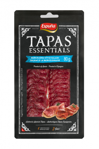 Dry-cured spanish traditional sausage slices 80 gr.