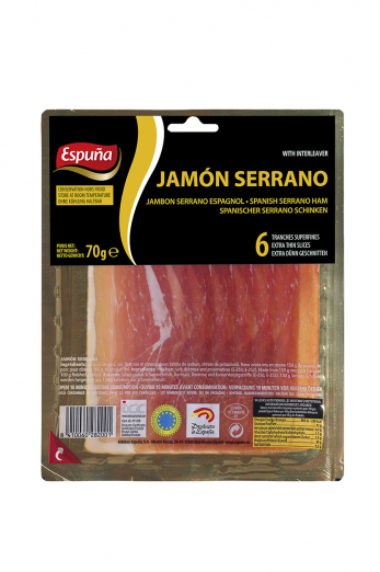 Jambon serrano espagnol tranches superfines 70 gr. 